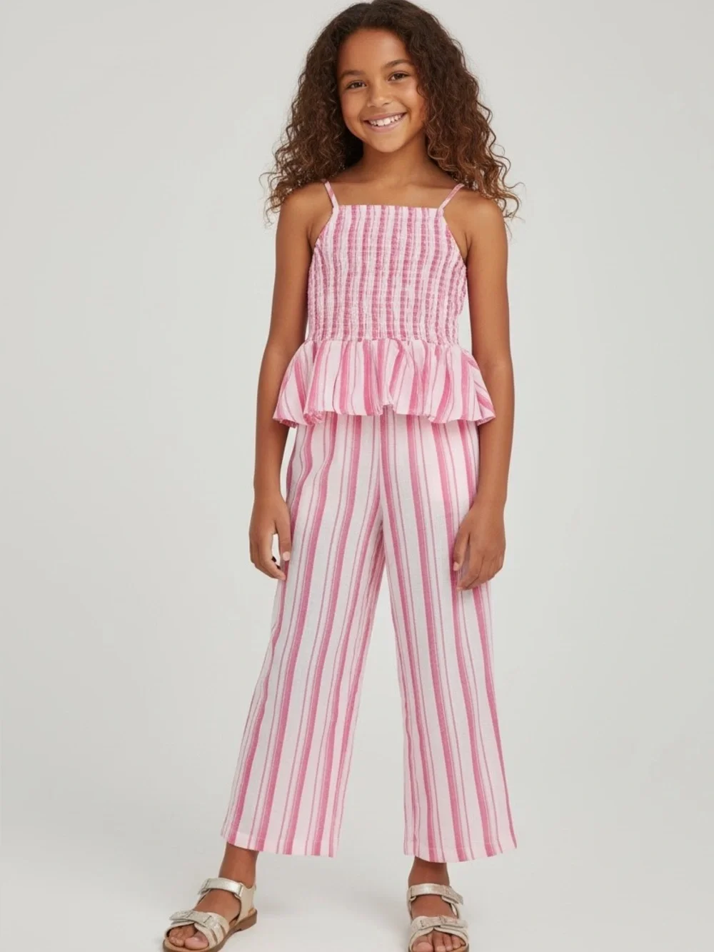 Feather 4 Arrow Island Smocked Tank & Playa Pant Outfit - NEW! Size 8-9